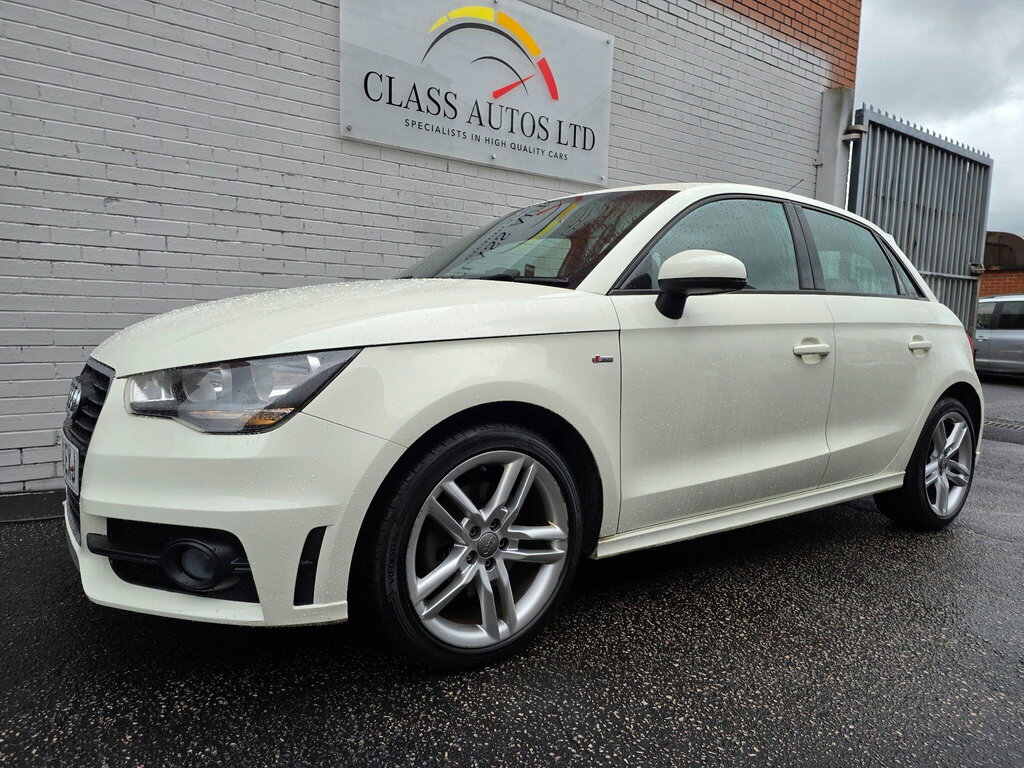 Audi A1 1.6 Tdi S Line Sportback Euro 5 Ss White #3