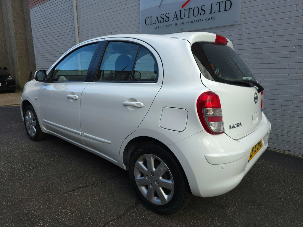 Nissan Micra 1.2 12V Acenta Cvt Euro 5 White #4