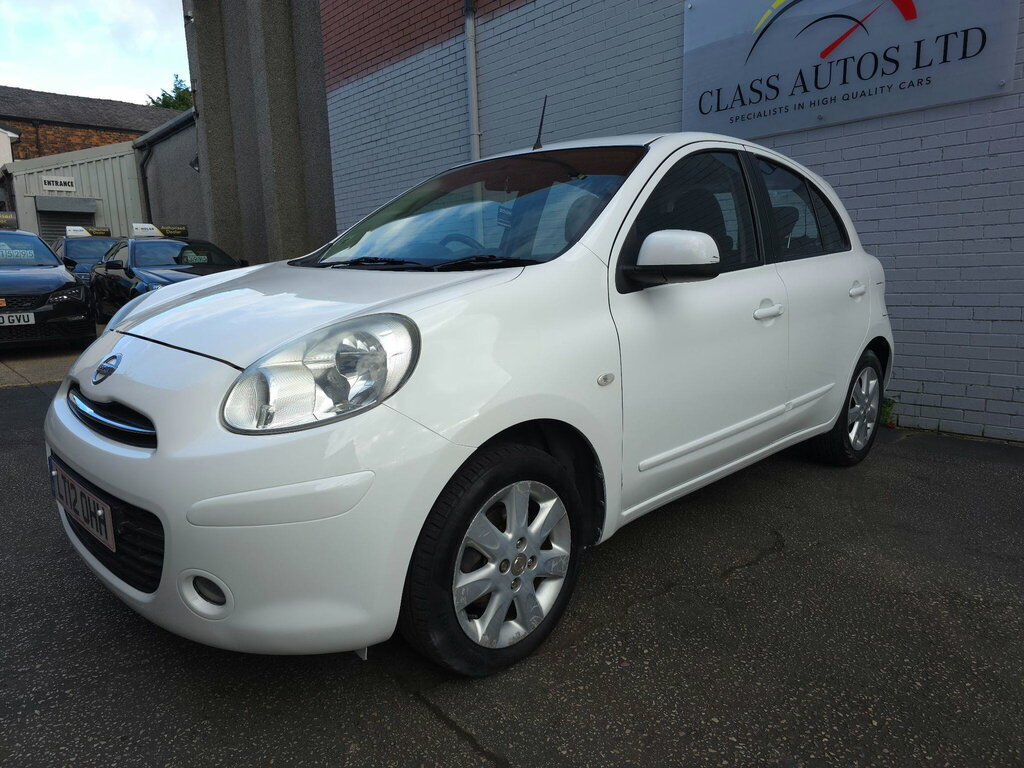 Nissan Micra 1.2 12V Acenta Cvt Euro 5 White #6