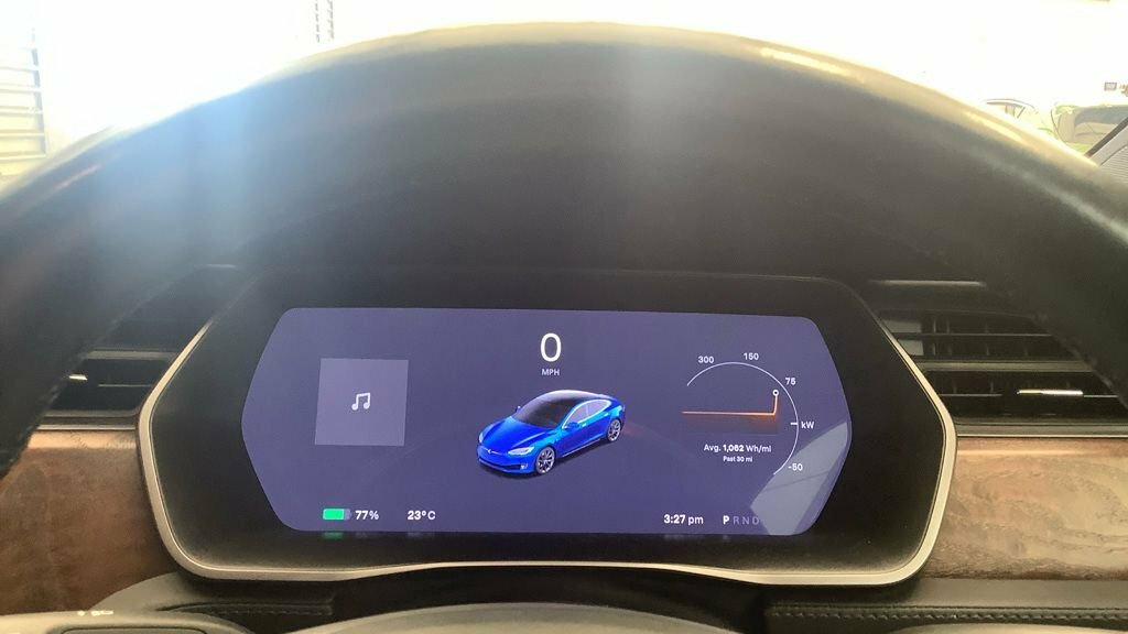 Tesla Model S Hatchback Blue #6