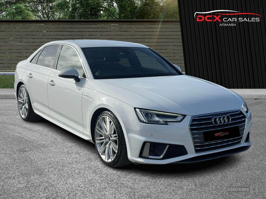 Audi A4 40 Tdi S Line S Tronic SB19OHN White