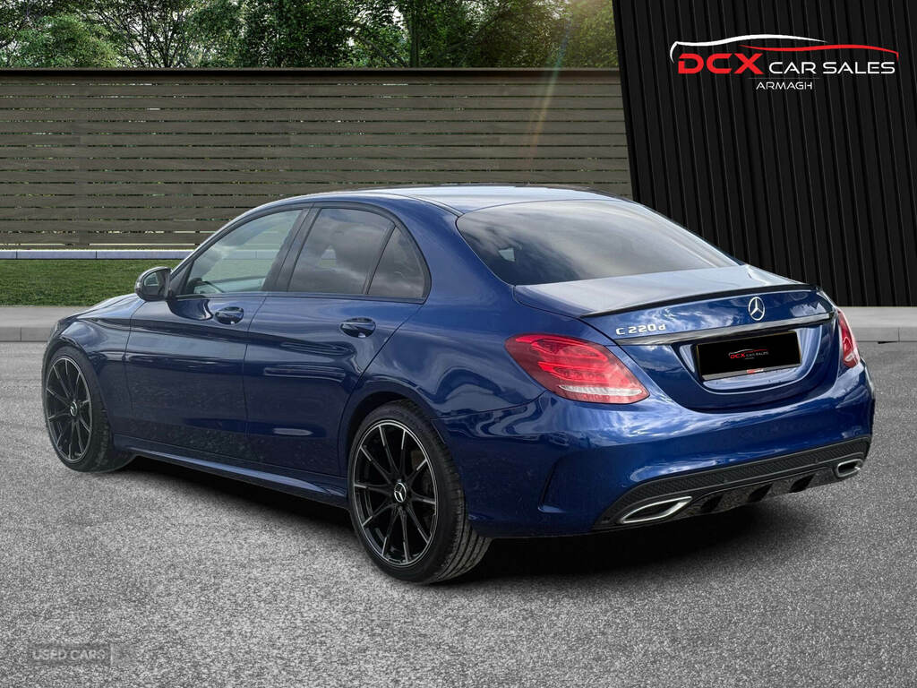 Mercedes-Benz C Class C220d Amg Line Blue #6
