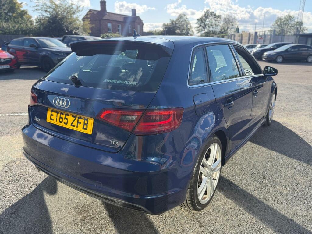 Audi A3 1.6 Tdi S Line Sportback Euro 6 Ss Nav Blue #5