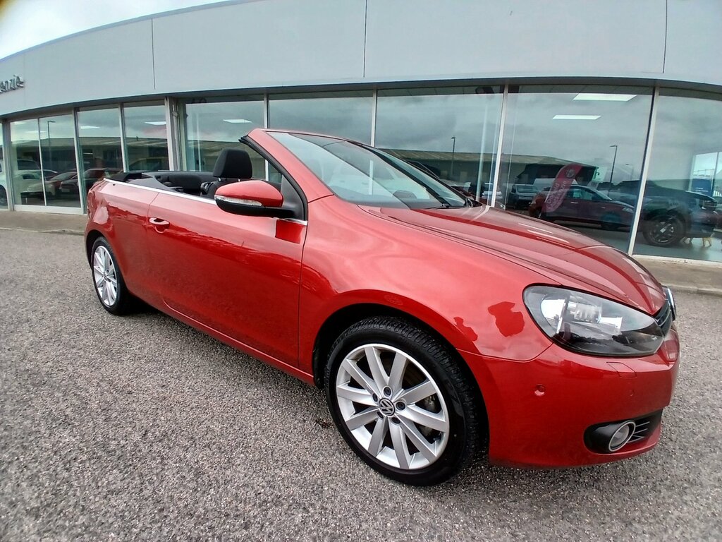 Volkswagen Golf 2.0 Tdi Bluemotion Tech Se Cabriolet Red #5