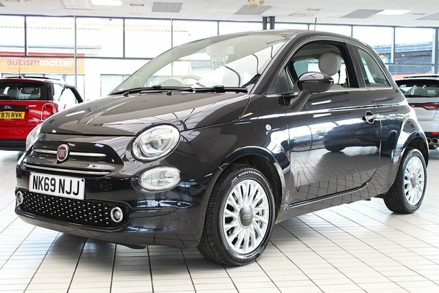 Fiat 500 Lounge Hatchback Black