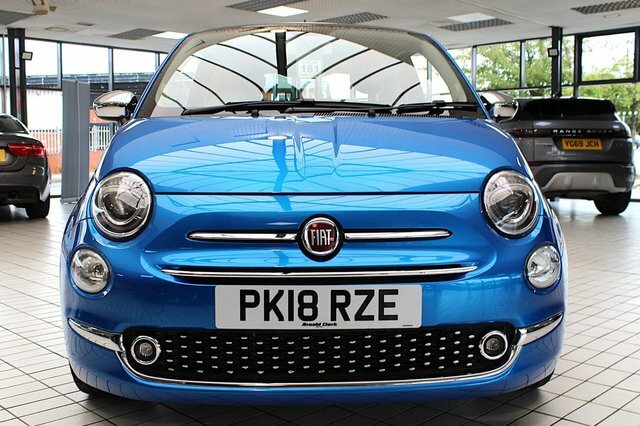 Fiat 500 Mirror Hatchback Blue #3