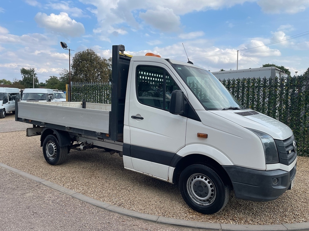 Volkswagen Crafter Cr35 2.0 Tdi Medium Wheel Base Mwb High Roof Panel White #1