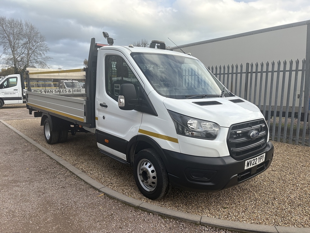 Ford Transit Custom 350 2.0 Ecoblue Leader L4 Xlwb Dropside Tail Lift White