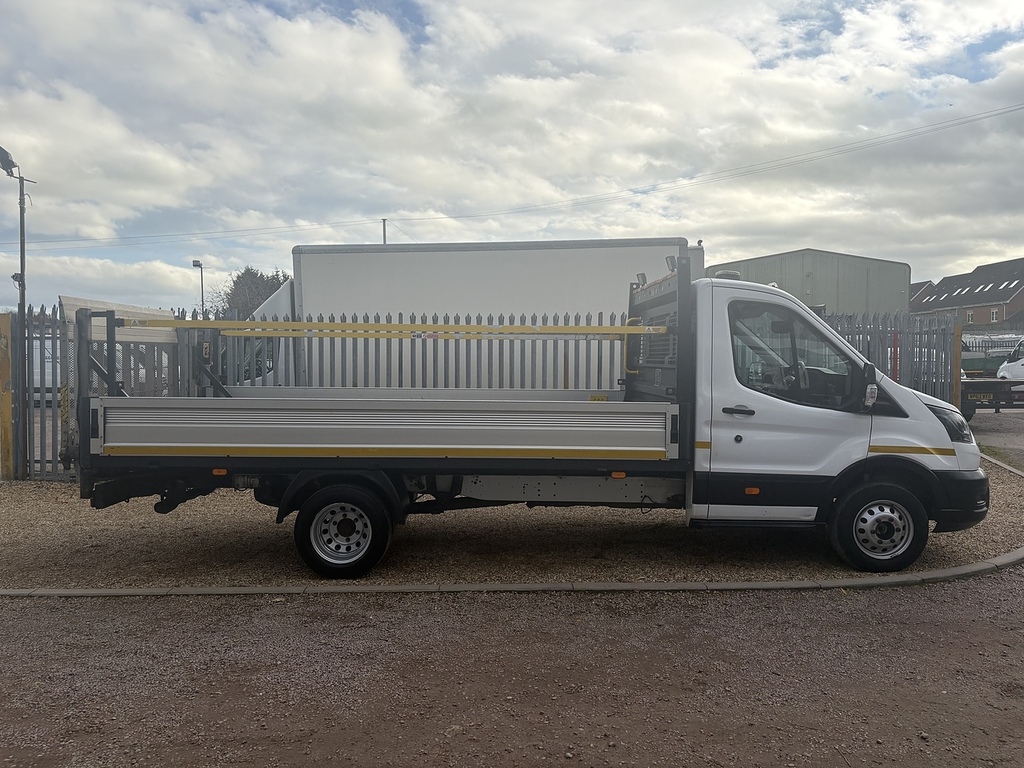 Ford Transit Custom 350 2.0 Ecoblue Leader L4 Xlwb Dropside Tail Lift White #6