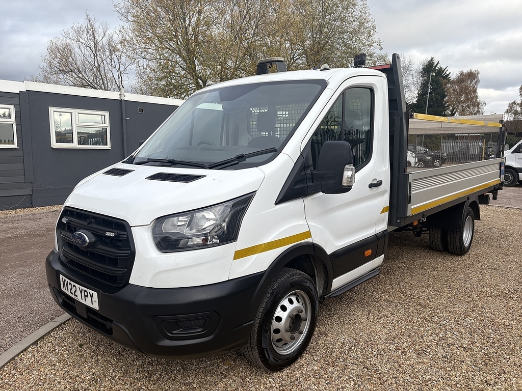 Ford Transit Custom 350 2.0 Ecoblue Leader L4 Xlwb Dropside Tail Lift White #3