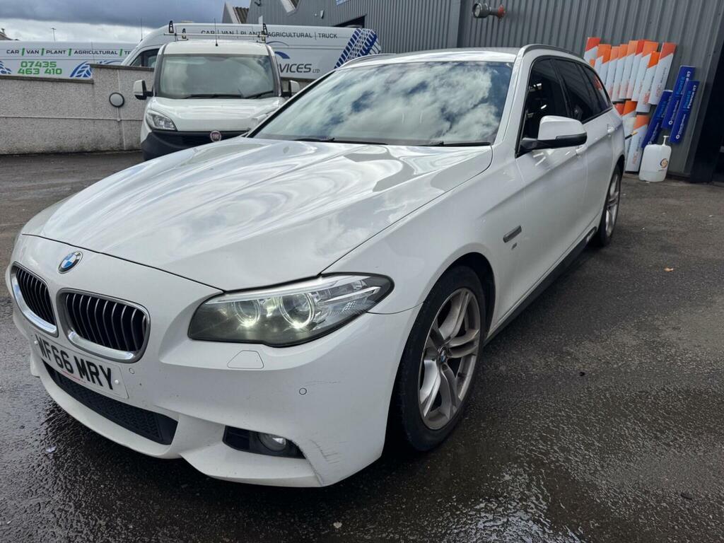 BMW 5 Series 2.0 520D M Sport Touring Euro 6 Ss White #2