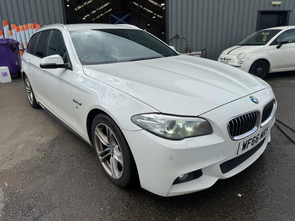 BMW 5 Series 2.0 520D M Sport Touring Euro 6 Ss White #5