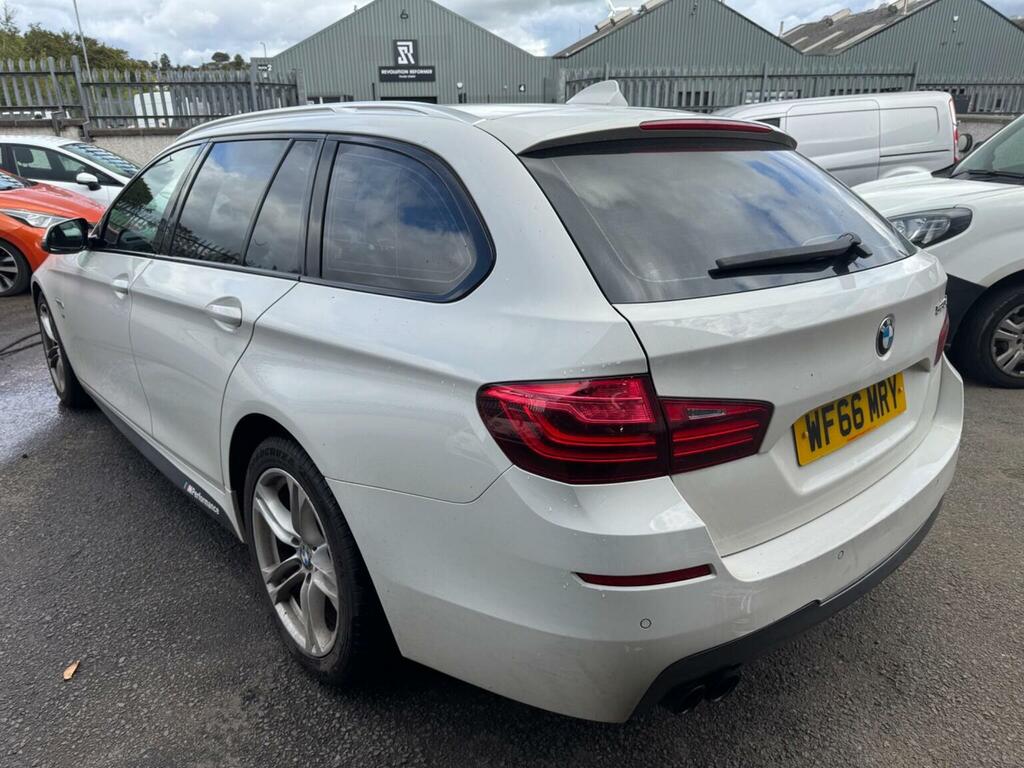 BMW 5 Series 2.0 520D M Sport Touring Euro 6 Ss White #3