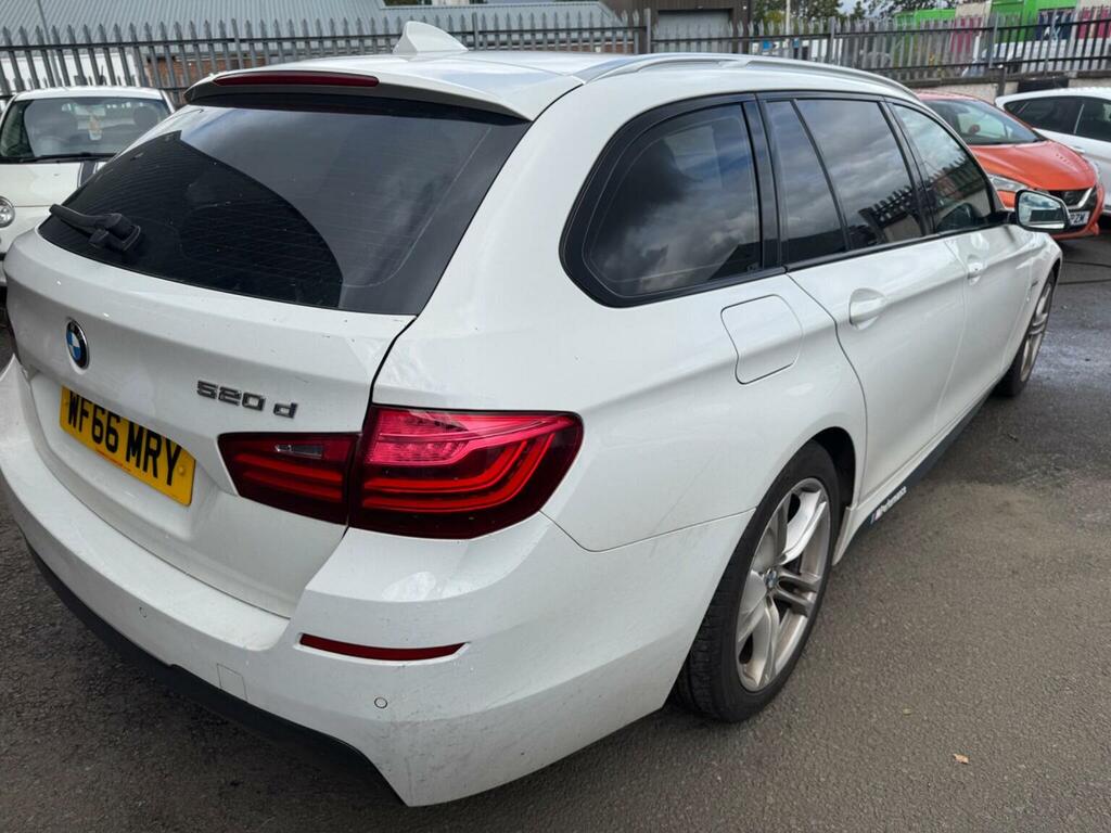 BMW 5 Series 2.0 520D M Sport Touring Euro 6 Ss White #4