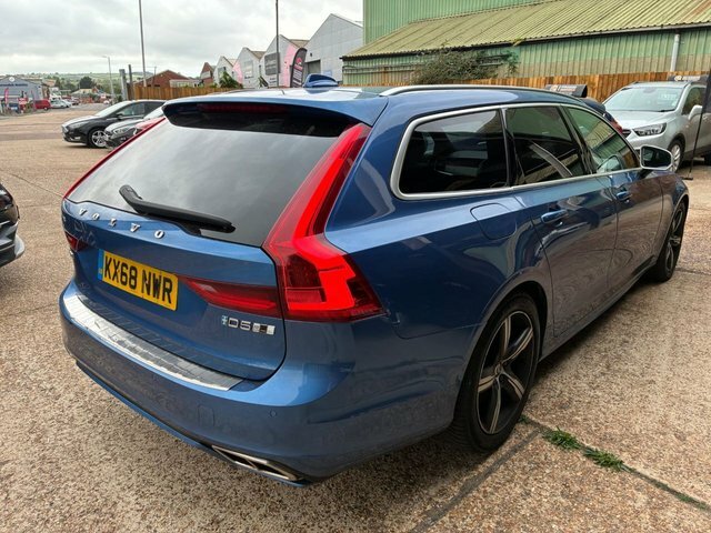 Volvo V90 2.0 D5 Powerpulse R-design Estate Blue #3