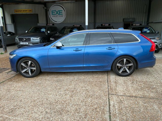 Volvo V90 2.0 D5 Powerpulse R-design Estate Blue #6