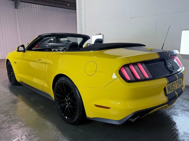 Ford Mustang 2018 5.0 V8 Gt Convertible Selshift Eur Yellow #4