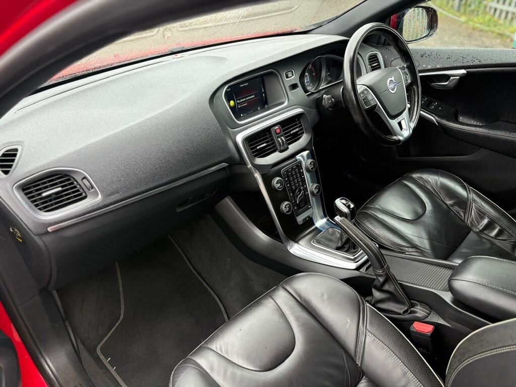 Volvo V40 2.0 D4 R-design Lux Nav Fsh T.belt Done Ulez Free Red #5