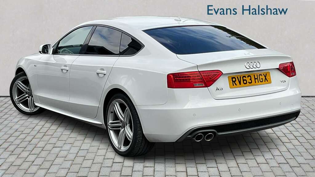 Audi A5 2.0 Tdi 177 Black Edition 5 Seat 2013 White #2