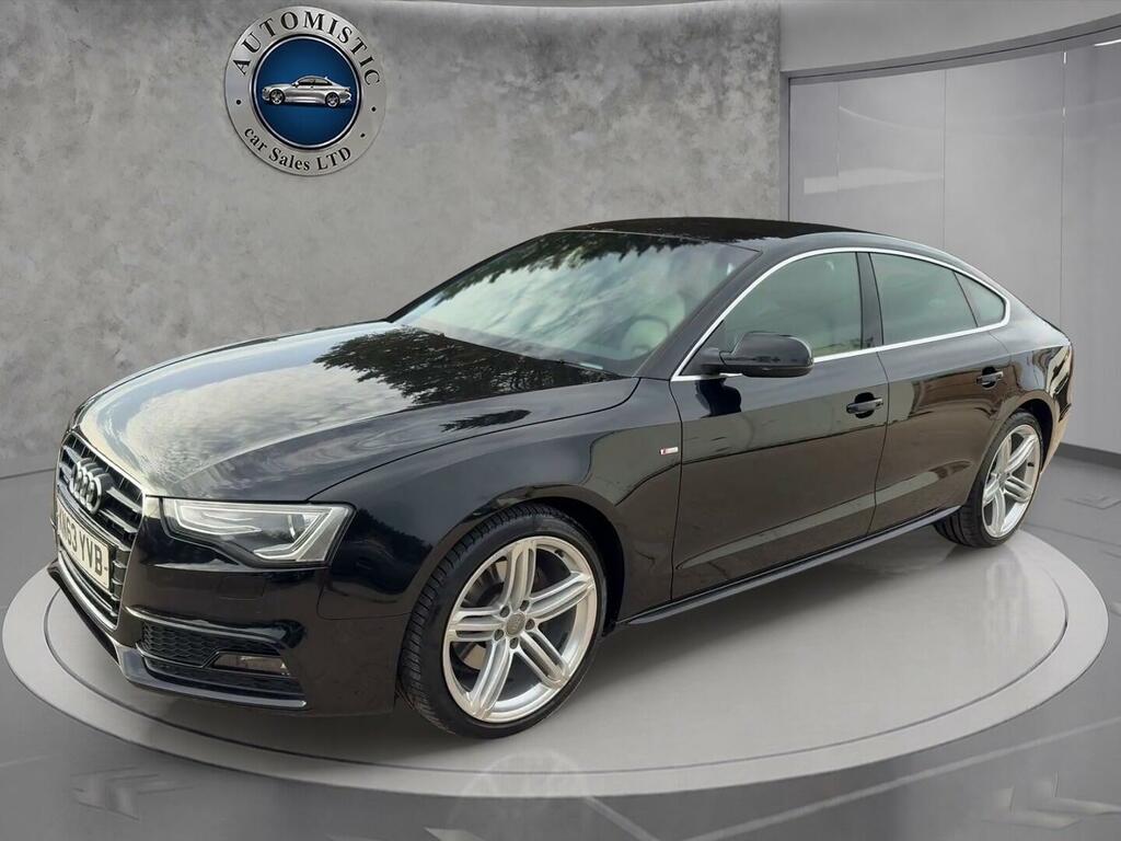 Audi A5 2.0 Tfsi S Line Sportback Quattro Euro 6 Ss Black #3