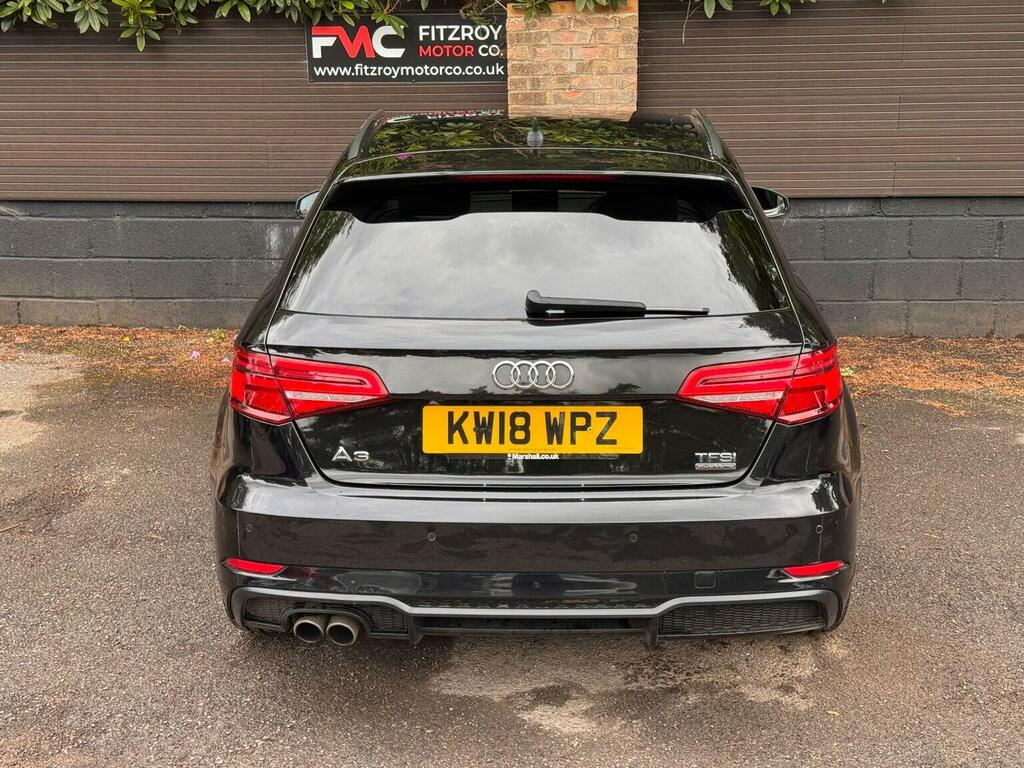 Audi A3 2.0 Tfsi Black Edition Sportback S Tronic Quattro Black #6