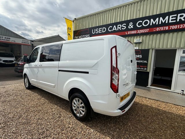 Ford Transit Custom 2.0 300 Ecoblue Limited Crew Van Double Cab Di White #2