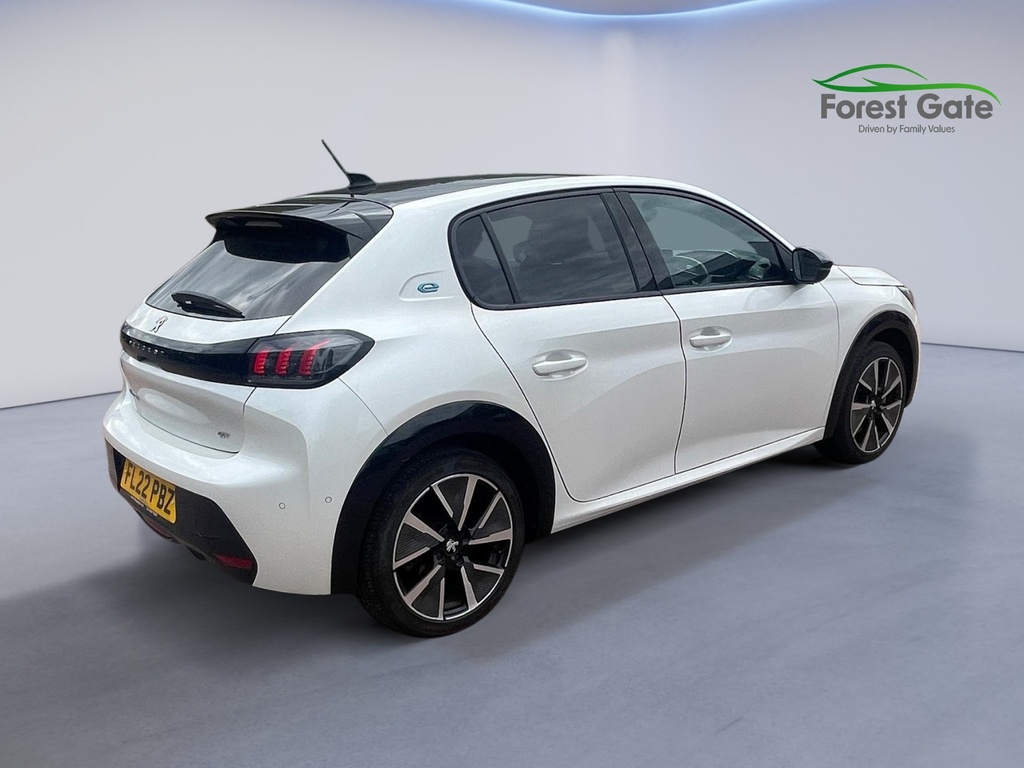 Peugeot e-208 50Kwh Gt Premium Hatchback 136 White #5