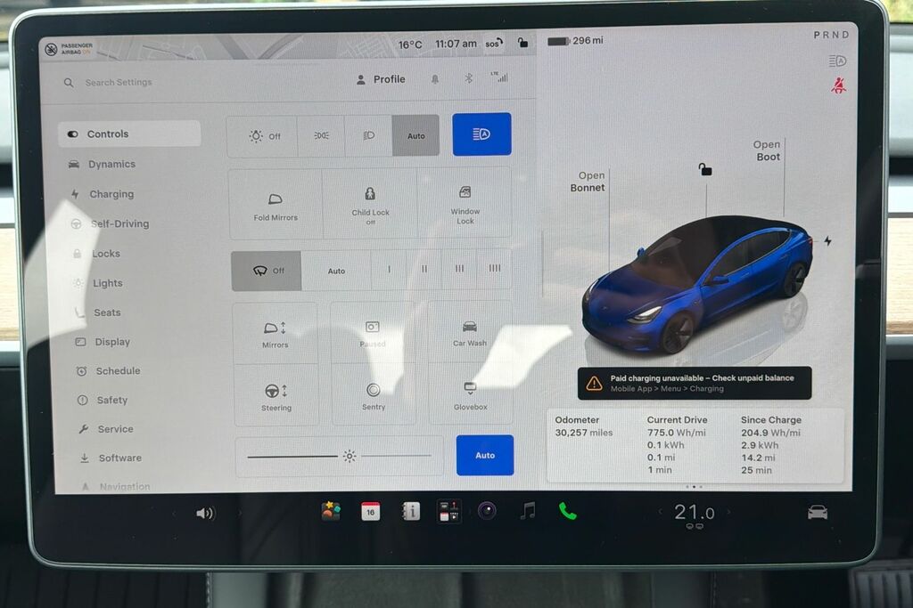 Tesla Model 3 Long Range Awd Blue #6