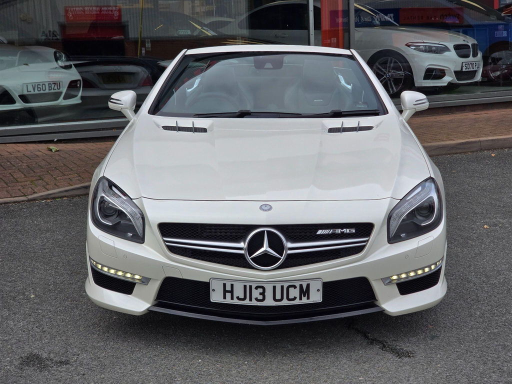 Mercedes-Benz SL Class Convertible White #4