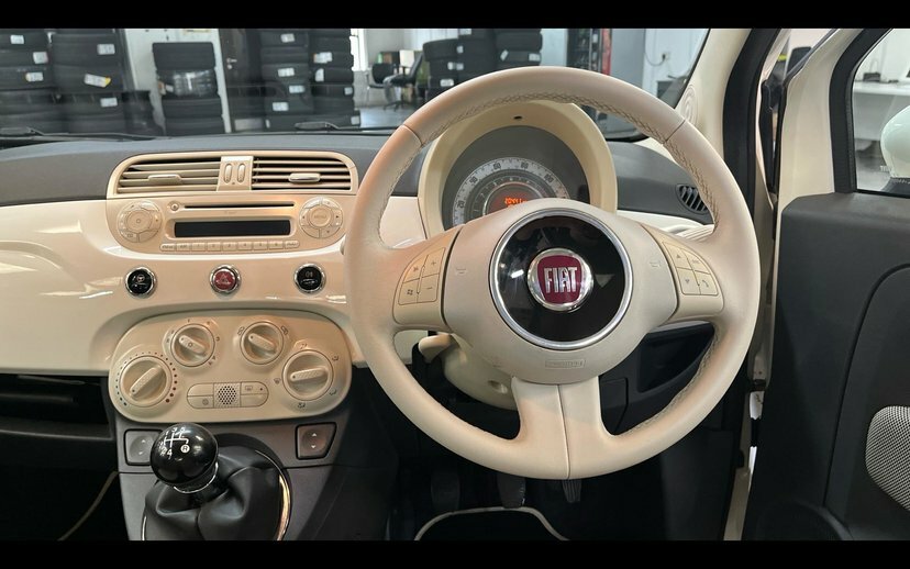 Fiat 500 1.2 Lounge Hatchback Euro 5 69 White #5