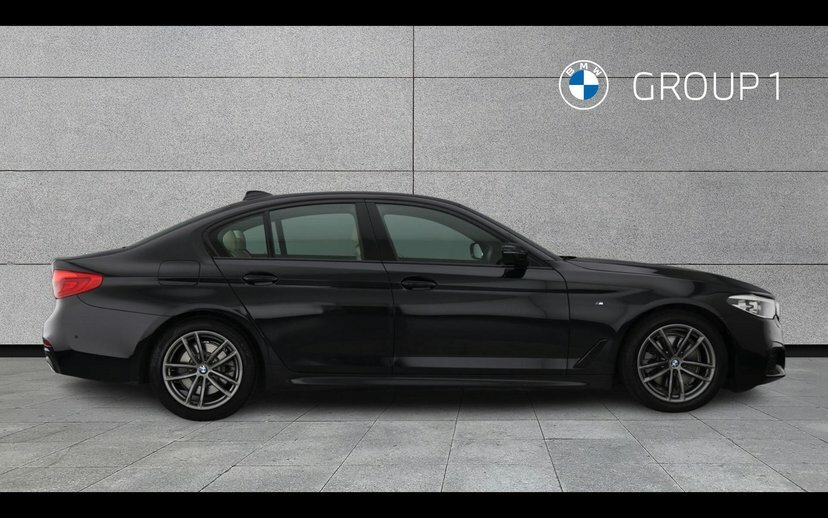 BMW 5 Series 520D M Sport Saloon Black #3