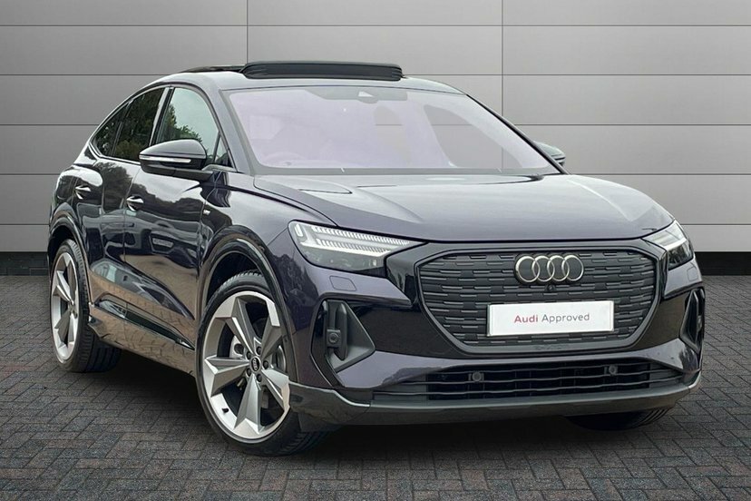 Audi Q4 E Tron 55 Black Edition Sportback Quatt Purple