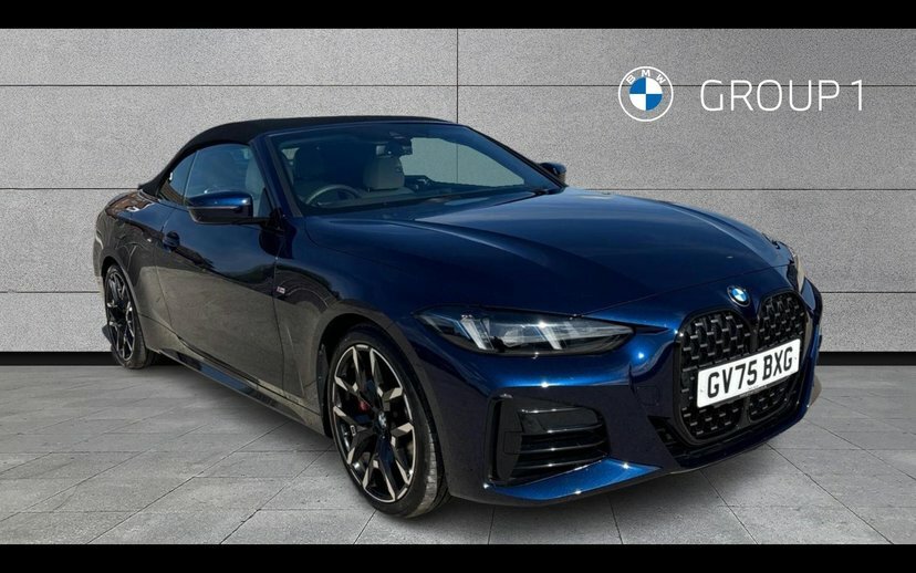 BMW 4 Series 420I M Sport Convertible Blue