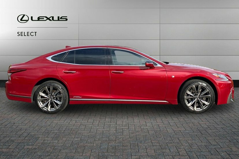 Lexus LS 3.5 500H V6 F Sport Saloon Hybrid E-cvt Red #4