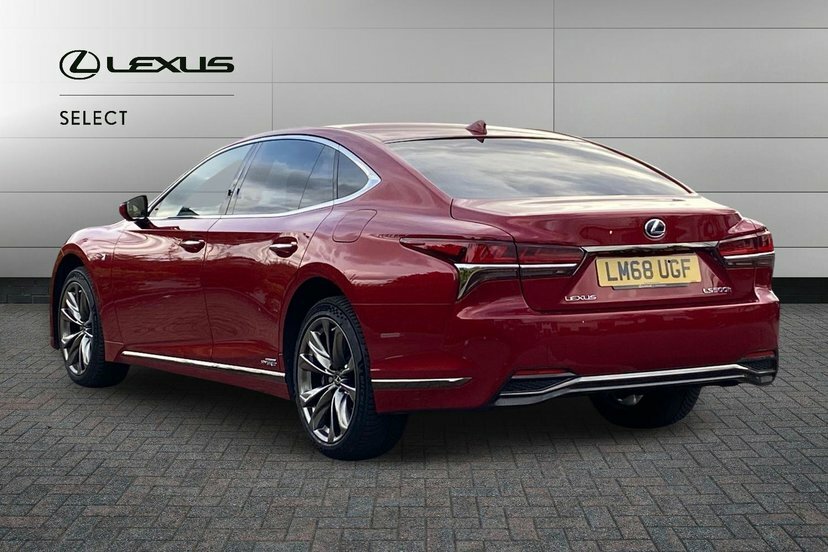 Lexus LS 3.5 500H V6 F Sport Saloon Hybrid E-cvt Red #3