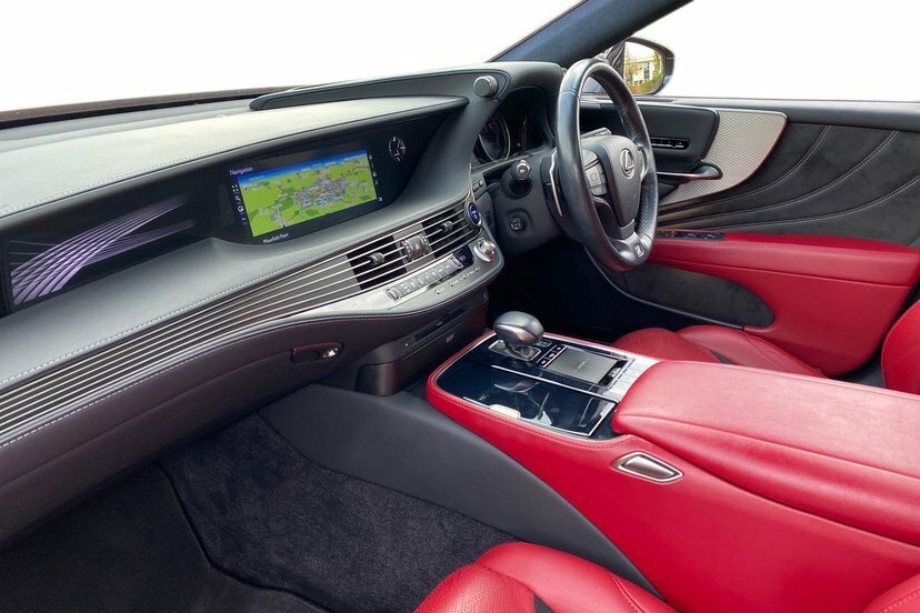 Lexus LS 3.5 500H V6 F Sport Saloon Hybrid E-cvt Red #2