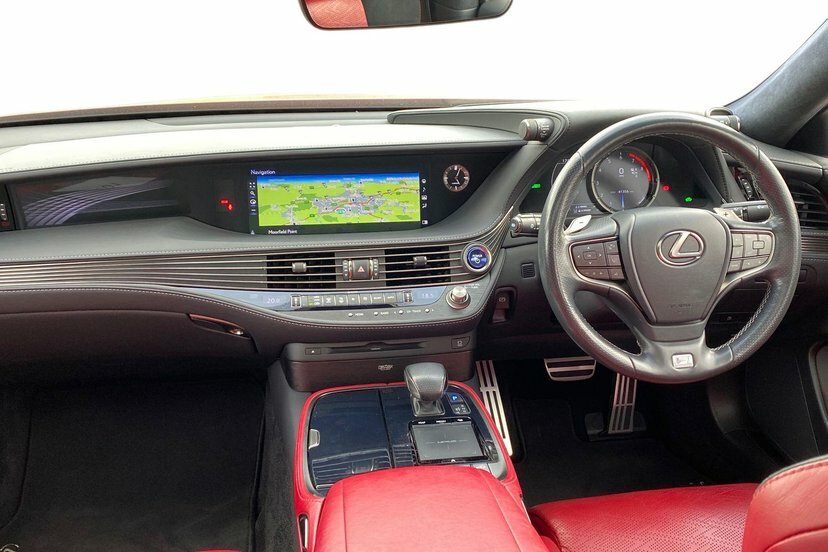 Lexus LS 3.5 500H V6 F Sport Saloon Hybrid E-cvt Red #6
