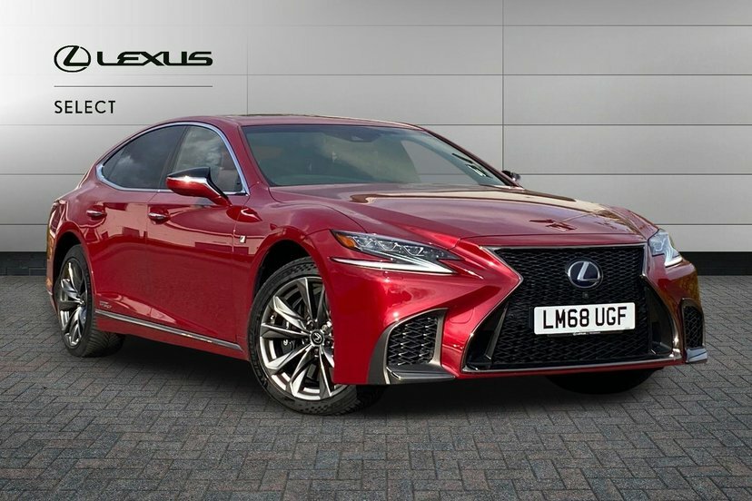Lexus LS 3.5 500H V6 F Sport Saloon Hybrid E-cvt Red