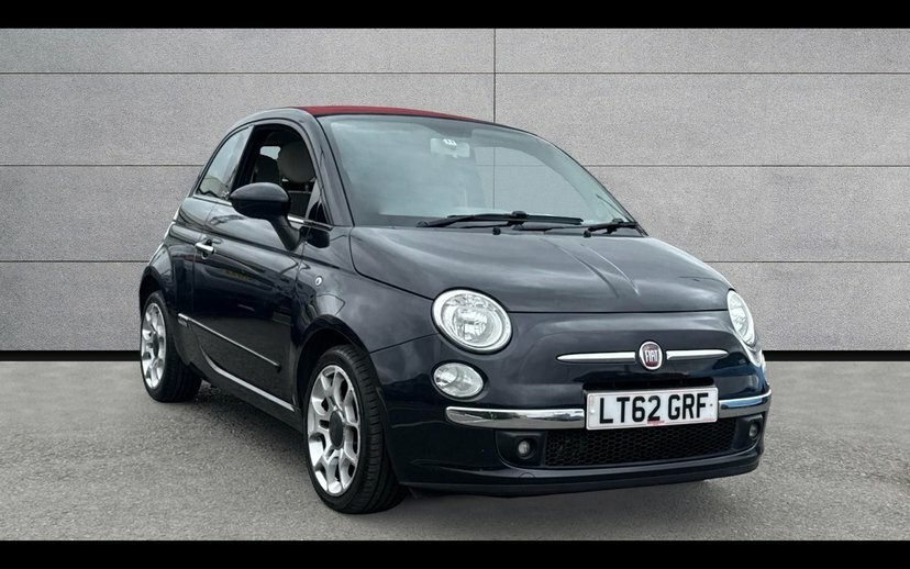 Fiat 500C 0.9 Twinair Lounge Convertible Dualogic Black