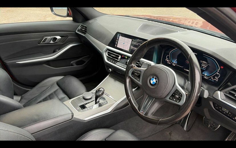 BMW 3 Series 330E M Sport Saloon Orange #6