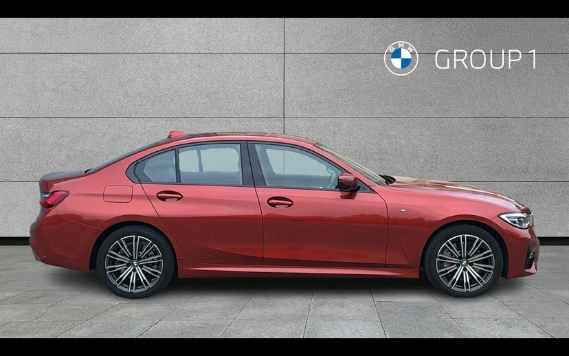 BMW 3 Series 330E M Sport Saloon Orange #3