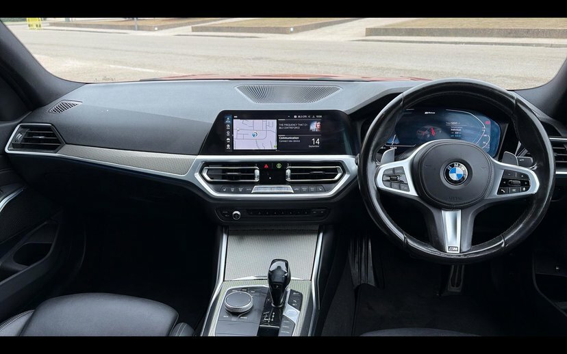 BMW 3 Series 330E M Sport Saloon Orange #4