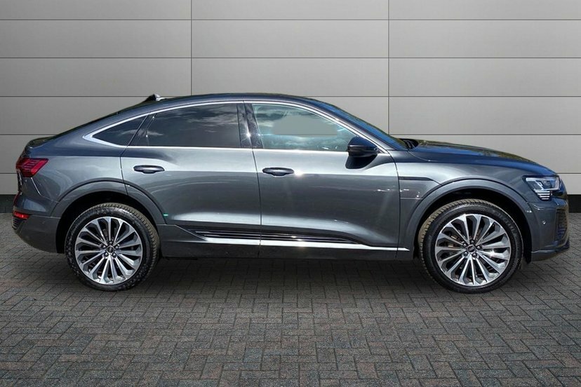 Audi Q8 e tron 55 S Line Sportback Quattro 114K Grey #4