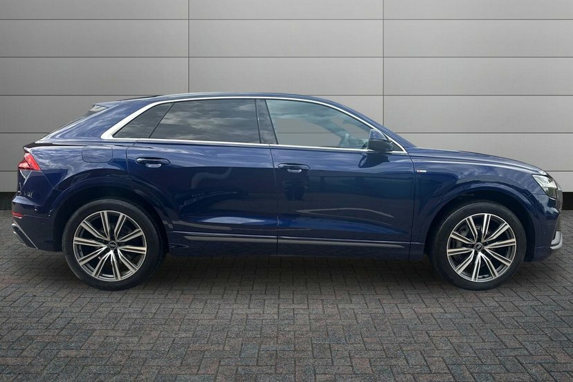 Audi Q8 3.0 Tdi V6 50 S Line Suv Tiptronic Quat Blue #4