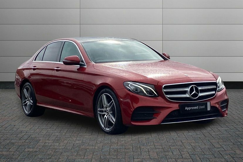Mercedes-Benz E Class 2.0 E220d Amg Line Premium Saloon Red