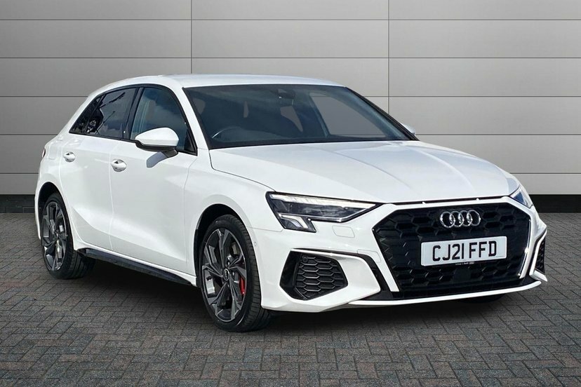 Audi A3 1.4 Tfsie 45 S Line Competition Sportback Petr White