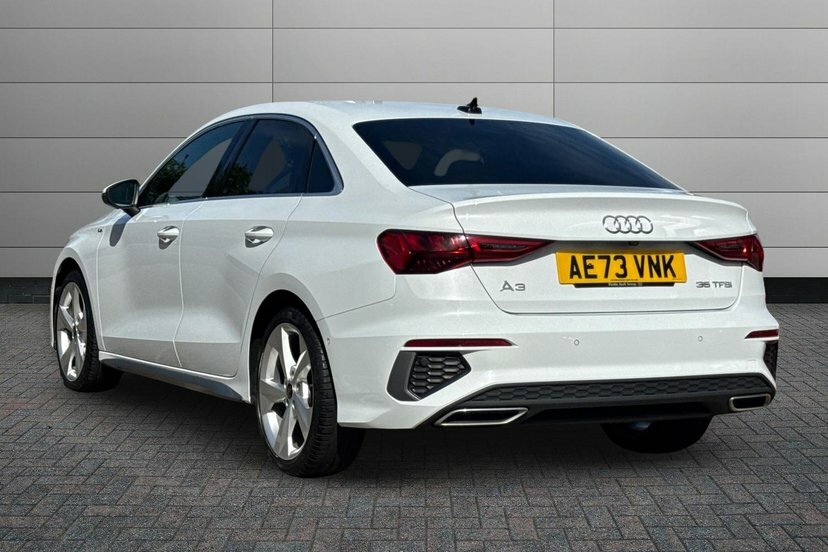 Audi A3 1.5 Tfsi 35 S Line Saloon S Tronic 150 White #3