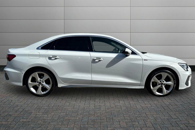 Audi A3 1.5 Tfsi 35 S Line Saloon S Tronic 150 White #4