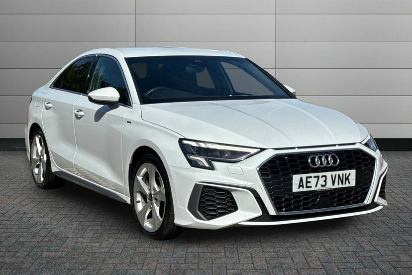 Audi A3 1.5 Tfsi 35 S Line Saloon S Tronic 150 White
