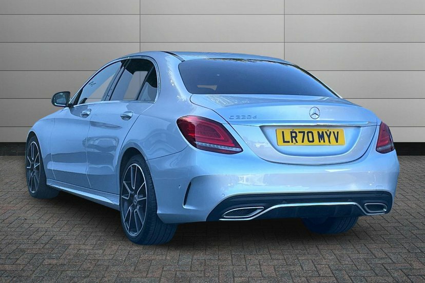 Mercedes-Benz C Class 2.0 C220d Amg Line Premium Saloon G-t Silver #2